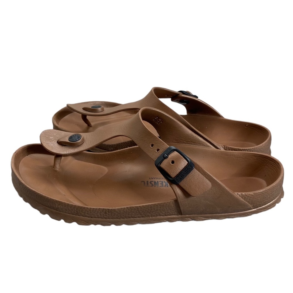 Birkenstock Gizeh EVA Sandals Size 10 Metallic Copper